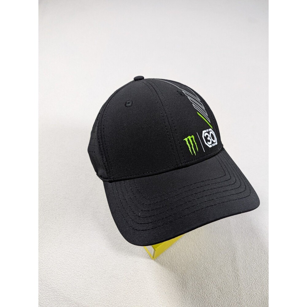 Monster Energy Drinks UFC 30th Anniversary Promo Snapback Hat Cap Black OSFM